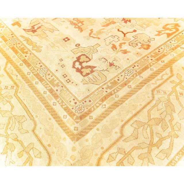 Crafted in the 1880s during the height of the British Raj, this magnificent oversized Amritsar rug represents the artistic...