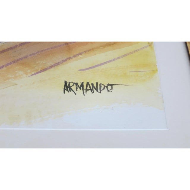Abstract Expressionism Framed Painting by Armando For Sale - Image 10 of 13