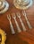 French Vintage Silea French Style Silver Plate Tassel Charcuterie & Cocktail Forks – Set of 4 For Sale - Image 3 of 8