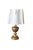 Gold Leaf Pleated lamp For Sale - Image 3 of 3