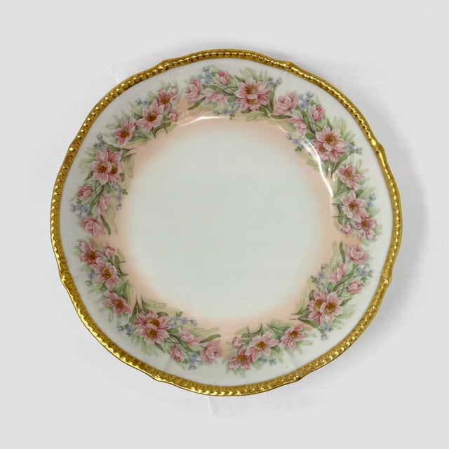 Early 20th Century Limoges France Floral Porcelain Serving Bowl For Sale In Houston - Image 6 of 6