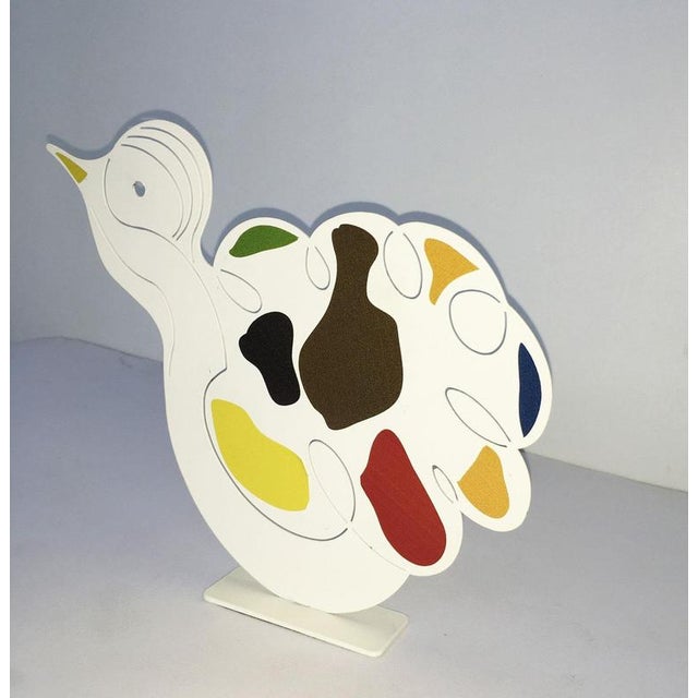 Metal White Painted Metal Sculpture by Riccardo Dalisi, Italy, 1980s For Sale - Image 7 of 18