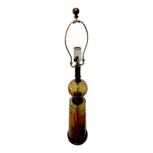 1960s Amber Tone Vintage Gretel Table Lamp