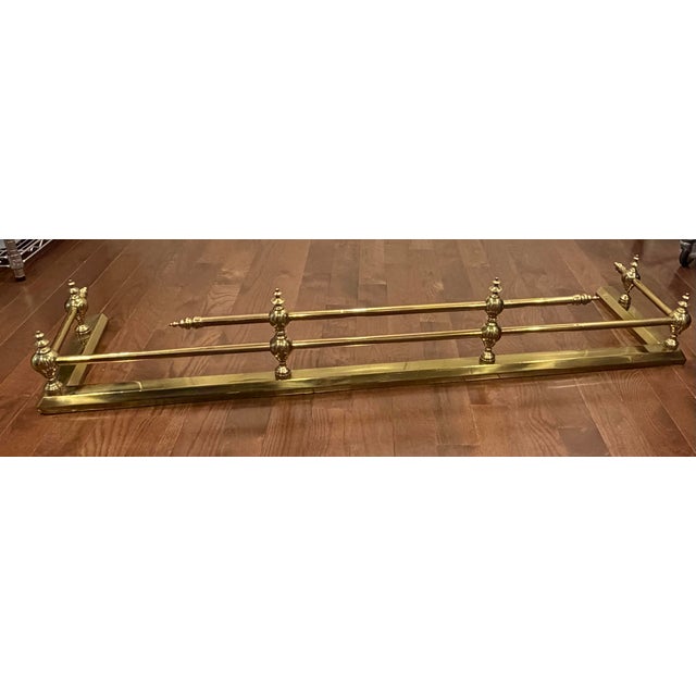 Turn of the Century Antique Brass Fireplace Set For Sale In New York - Image 6 of 13