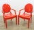 Late 20th Century Late 20th Century Set of Four Philippe Starck Style Red Molded Plastic Armchairs For Sale - Image 5 of 10