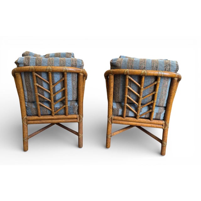 Vintage McGuire Organic Modern Lounge Chairs, a Pair For Sale In Miami - Image 6 of 16