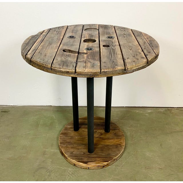 Round Industrial Coffee Table, 1960s For Sale - Image 4 of 14