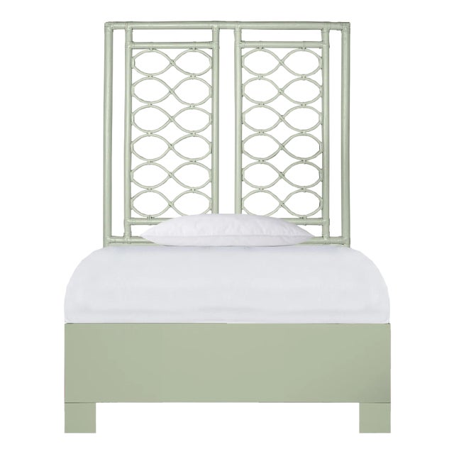 Infinity Platform Bed Twin, Celery Green For Sale