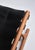 Danish Modern Gold Hill Stool in Oak and Black Leather attributed to Poul Hundevad, 1960 For Sale - Image 3 of 17