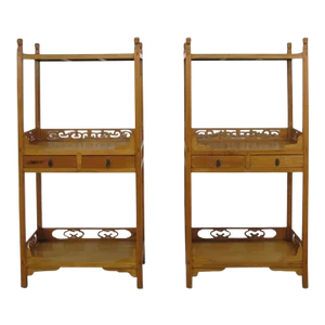 Pair Antique Chinese Etagere
