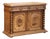 19th Century French Henri II Bleached Oak Buffet With Carved Harvest Motifs For Sale