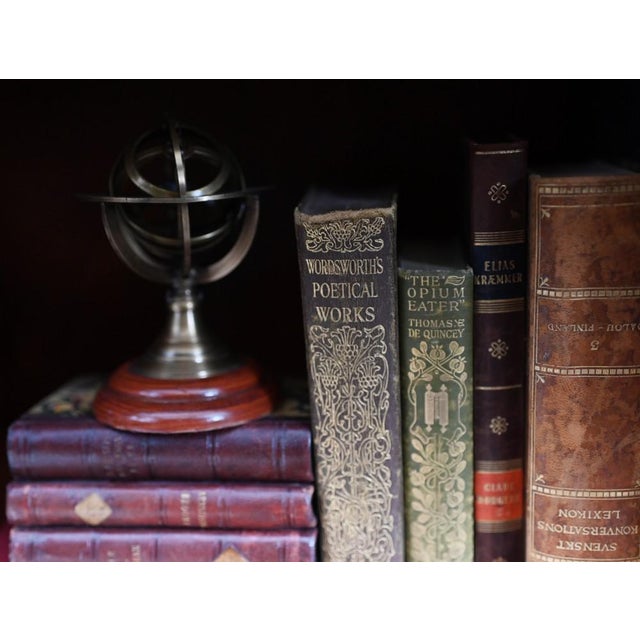 Walnut Bookcases with Open Front & Sheraton Inlay, Set of 2 For Sale - Image 13 of 15