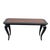 Postmodern Vintage Postmodern Black Lacquer Console Table | Sculptural Leg Sofa Table For Sale - Image 3 of 18