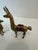 Mid 20th Century Vintage Brass Peruvian Llama Figurines With Turquoise Inlay - Pair For Sale - Image 5 of 8