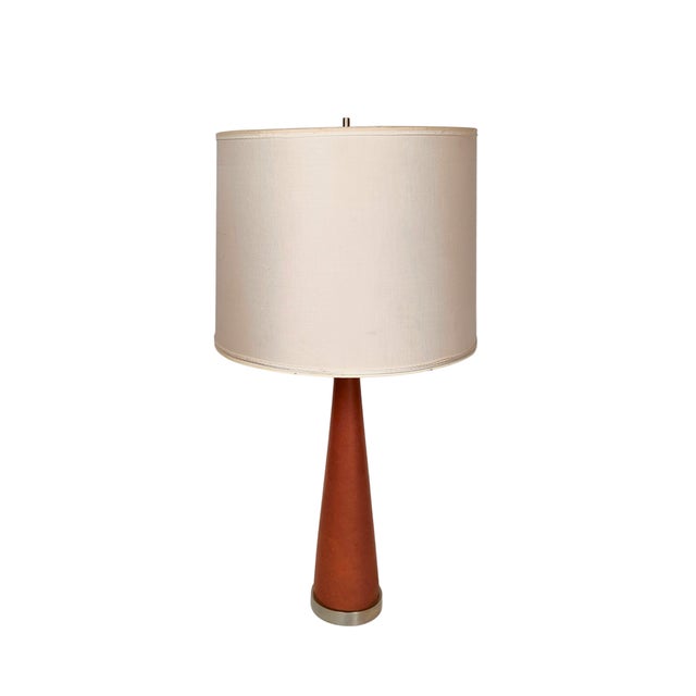 Stilnovo Vintage Metal and Leather Table Lamp from Stilnovo, 1950s For Sale - Image 4 of 4