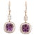 Early 21st Century Natural amethyst 8.86cts & diamond 1.41cts earring in 18k gold For Sale - Image 5 of 18