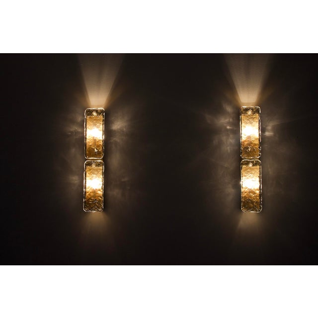 1970s Large Murano Glass Wall Sconces, 1970s, Set of 2 For Sale - Image 5 of 7