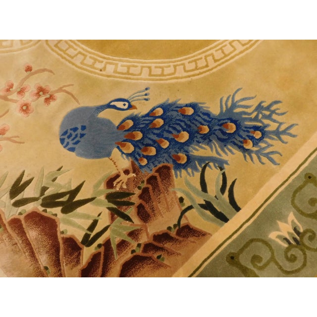 Midcentury Handmade Chinese Wool Pile Rug. 9'x 12' For Sale In Los Angeles - Image 6 of 12