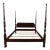 Ethan Allen Georgian Court King Kingsize Dark Cherry #225 Finish Poster Bed#1 For Sale