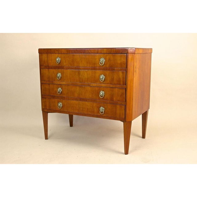 Wood Austrian Biedermeier Cherrywood Chest of Drawers, 1830s For Sale - Image 7 of 15