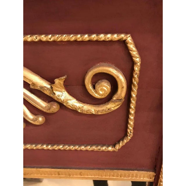 Russian Neoclassical Style Parcel Paint and Gilt Decorated Mirror For Sale - Image 4 of 11