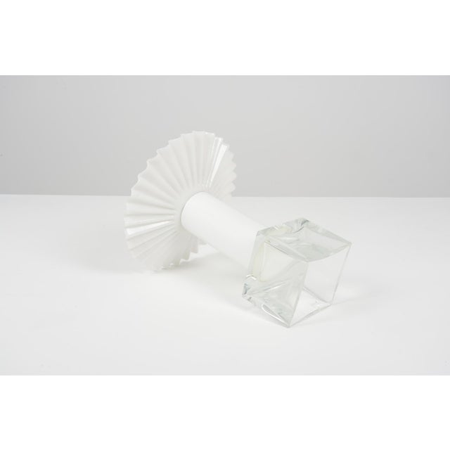 Postmodern Vintage Postmodern Glass Vase, 1980 For Sale - Image 3 of 7