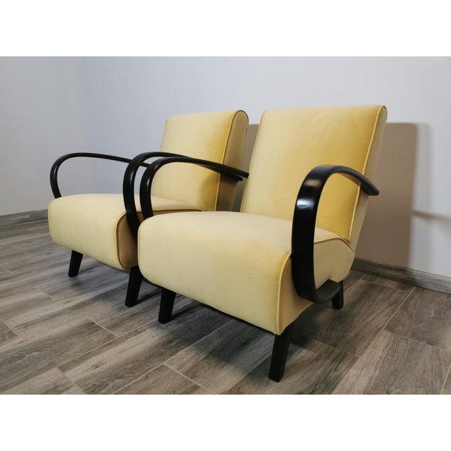 Set of Armchairs by Jindrich Halabala, 1940s For Sale - Image 4 of 18