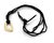 Contemporary Open 18k Yellow Gold Pendant & Suede Cord Necklace For Sale - Image 3 of 6