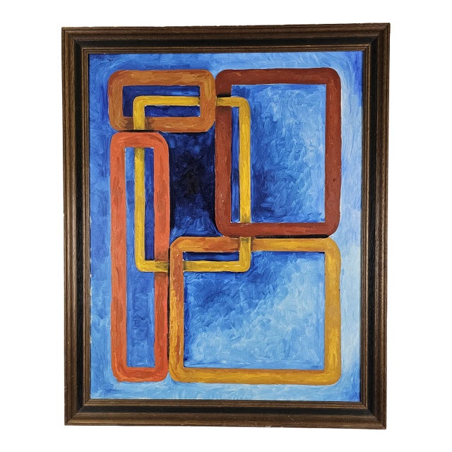Original Mid 20th Century Modern Painting by Roberto Morassi For Sale