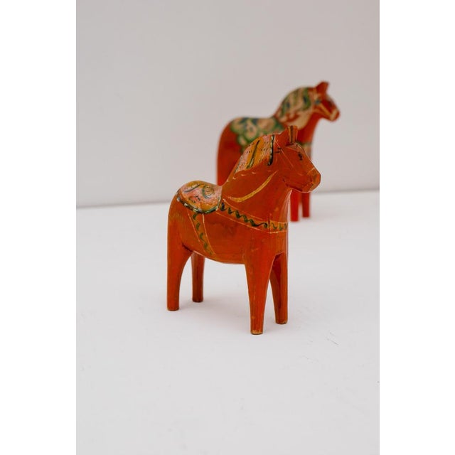 Vintage Swedish Handpainted Dala Horse by Nils Olsson, 1920s For Sale - Image 10 of 13