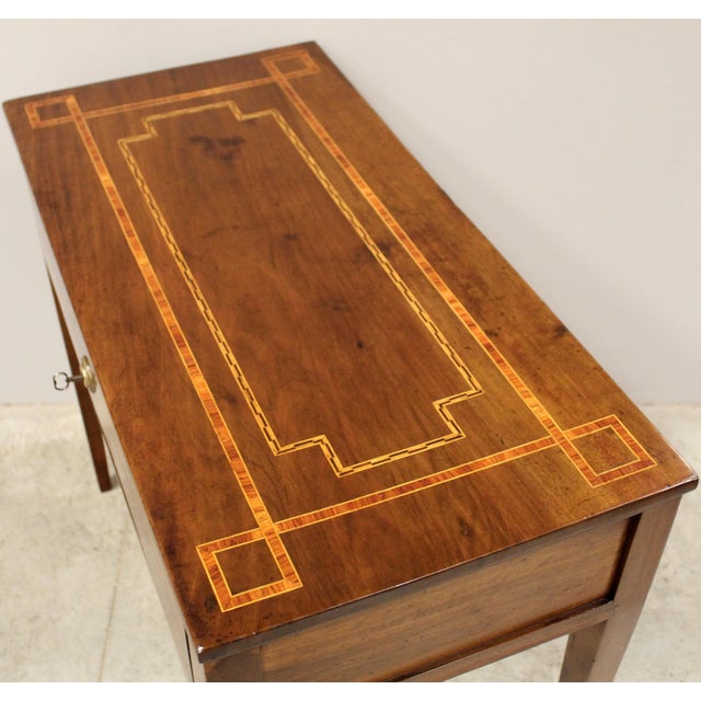 Antique Italian Louis XVI Console Table in Walnut, 1700s For Sale - Image 11 of 12