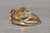 Mid 20th Century Ladies 14K Two Tone Ruby Leaf Ring For Sale - Image 5 of 10