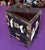Chinoiserie Vintage Chinese Asian Black Lacquer Mop Chinoiserie Table Top Cabinet For Sale - Image 3 of 12