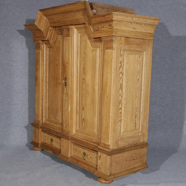 Height 208.5 cm Width 173.5/196 cm Depth 63/79 cm Time 18 century Poland Danzig region Wood softwood probably pine