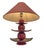 Japanese Pagoda Table Lamp by Louis Drimmer, France, 1980s For Sale - Image 10 of 10