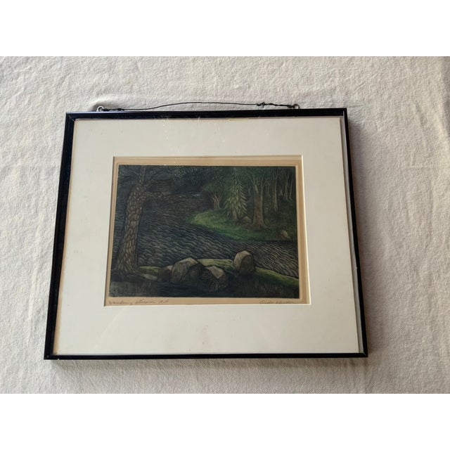 "Wandering Stream" by Aida Whedon (C. 1960s) For Sale - Image 11 of 12