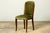 Set of Six 1930s French Art Deco Maple Dining Chairs in Olive Green Velvet For Sale - Image 12 of 18
