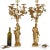 Pair of French “Poet & Musician” Bronze Sculpture Five-Light Candelabra For Sale - Image 4 of 12