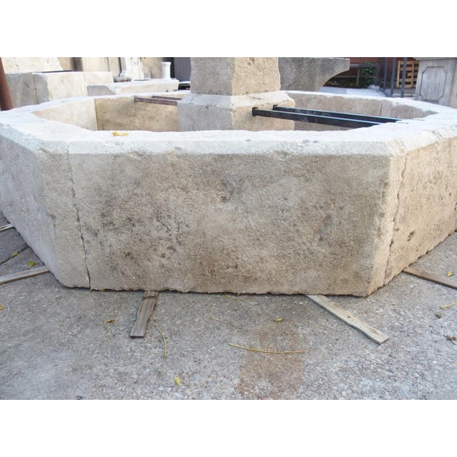 Metal Auriol French Octagonal Village Style Center Fountain From the South of France For Sale - Image 7 of 18