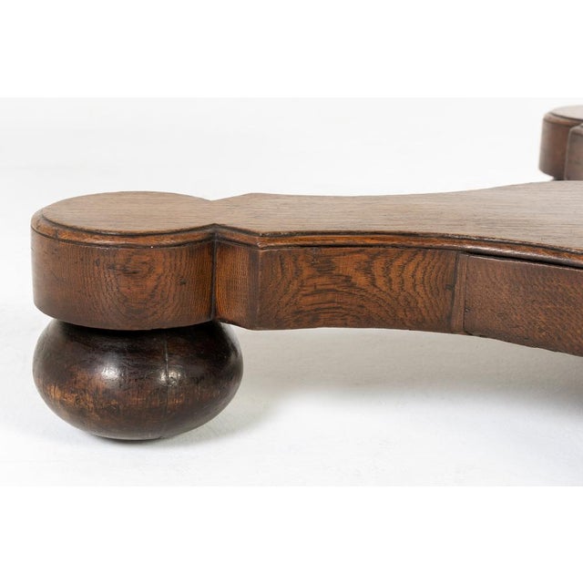 Large 19th Century English Oak Drum Table For Sale - Image 9 of 10