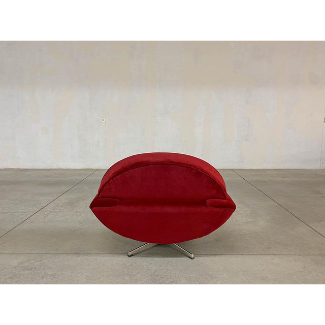 Red Capri Swivel Armchair by J. Andersen for Trensum For Sale - Image 8 of 18