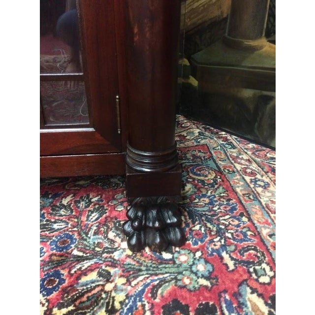 Antique Mahogany Bookcase, Empire Revival Bookcase For Sale - Image 10 of 17