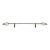 Vintage Hand Forged Twisted Wrought Iron Brass Towel Bar Rack For Sale