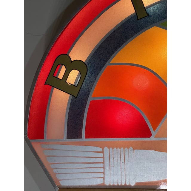 Modern Very Rare Freemasons Rainbow Girls Unique Decorative Light Sculpture Sign For Sale - Image 3 of 12