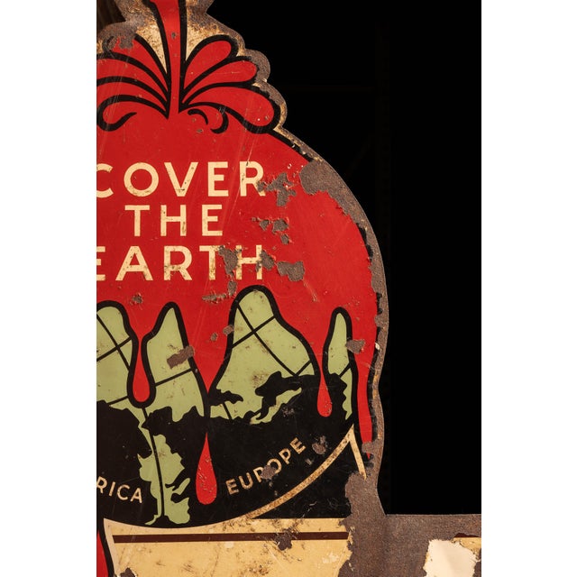 Vintage Sherwin Williams DSP Storefront Flange Sign For Sale - Image 9 of 12