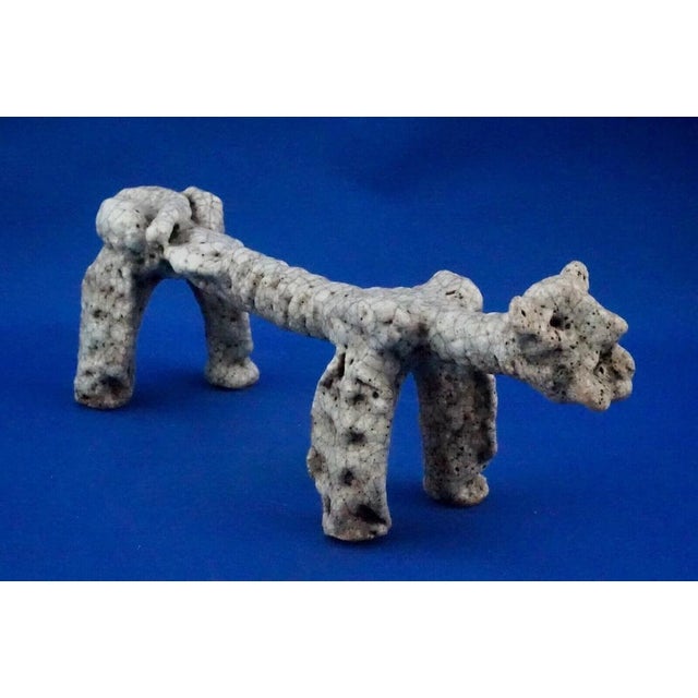 Carlo Zauli School, Stylized Dog, Italy, 1920s, Acid-Treated Ceramic For Sale - Image 3 of 18