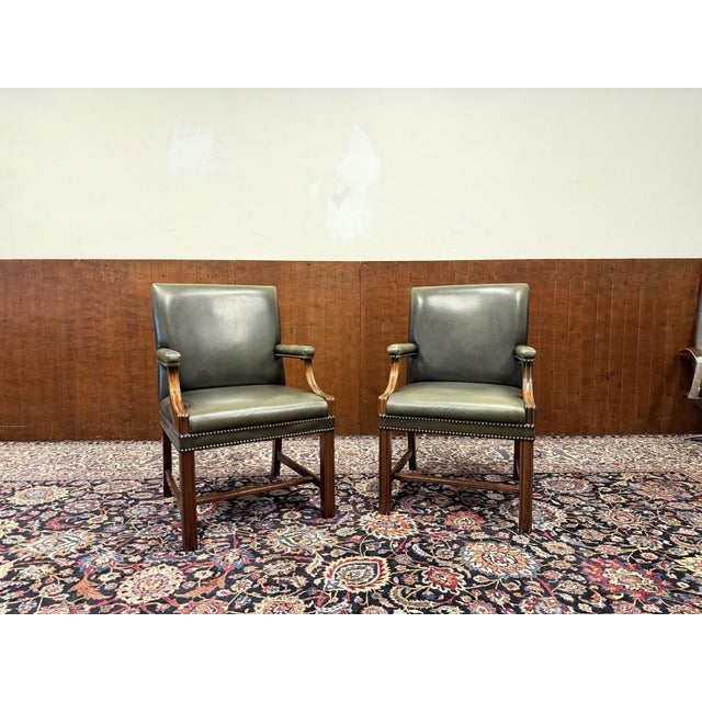 English Desk Chairs, Set of 2 For Sale - Image 15 of 15