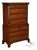 Kittinger Mahogany 10 Drawer Chippendale Style Chest-on-Chest Tall Dresser For Sale