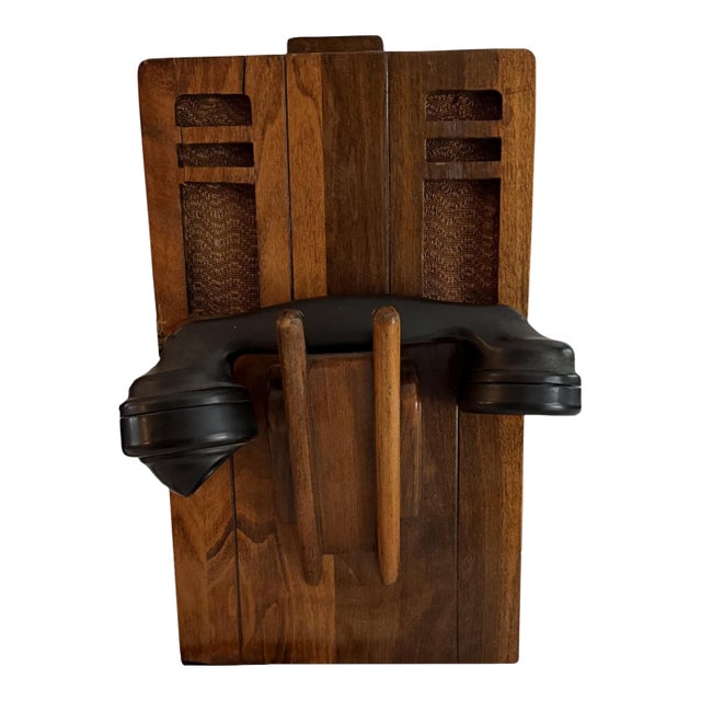 1930's Hand Crank Wall Mount Telephone For Sale
