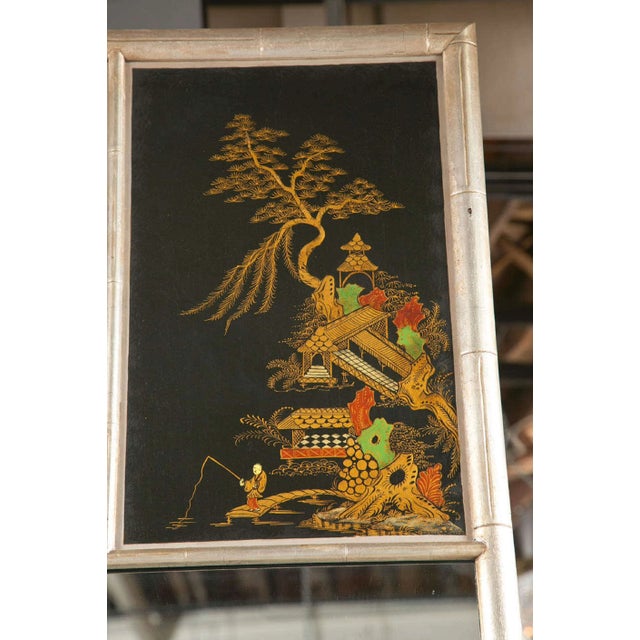 Chinoiserie Style Faux Bamboo Mirror For Sale In New York - Image 6 of 6